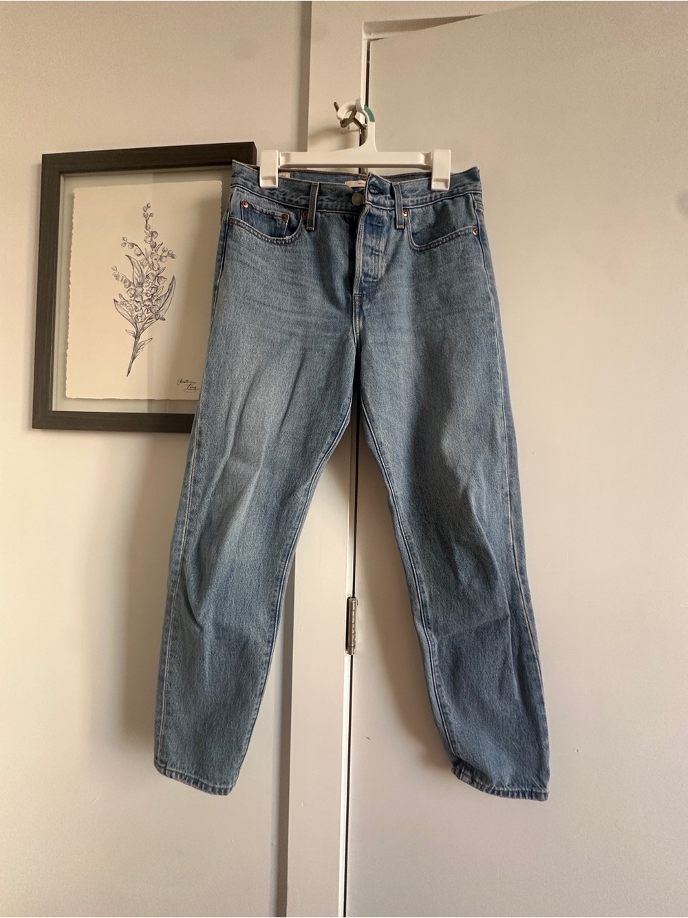 Levi's Women's Straight-Leg Jeans in Light Blue Wash